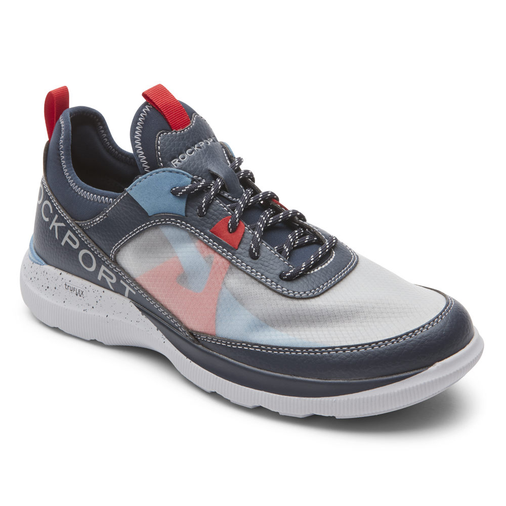 Rockport Mens truFLEX Hybrid Mudguard Tie - Sneakers Blue - IHQ970135